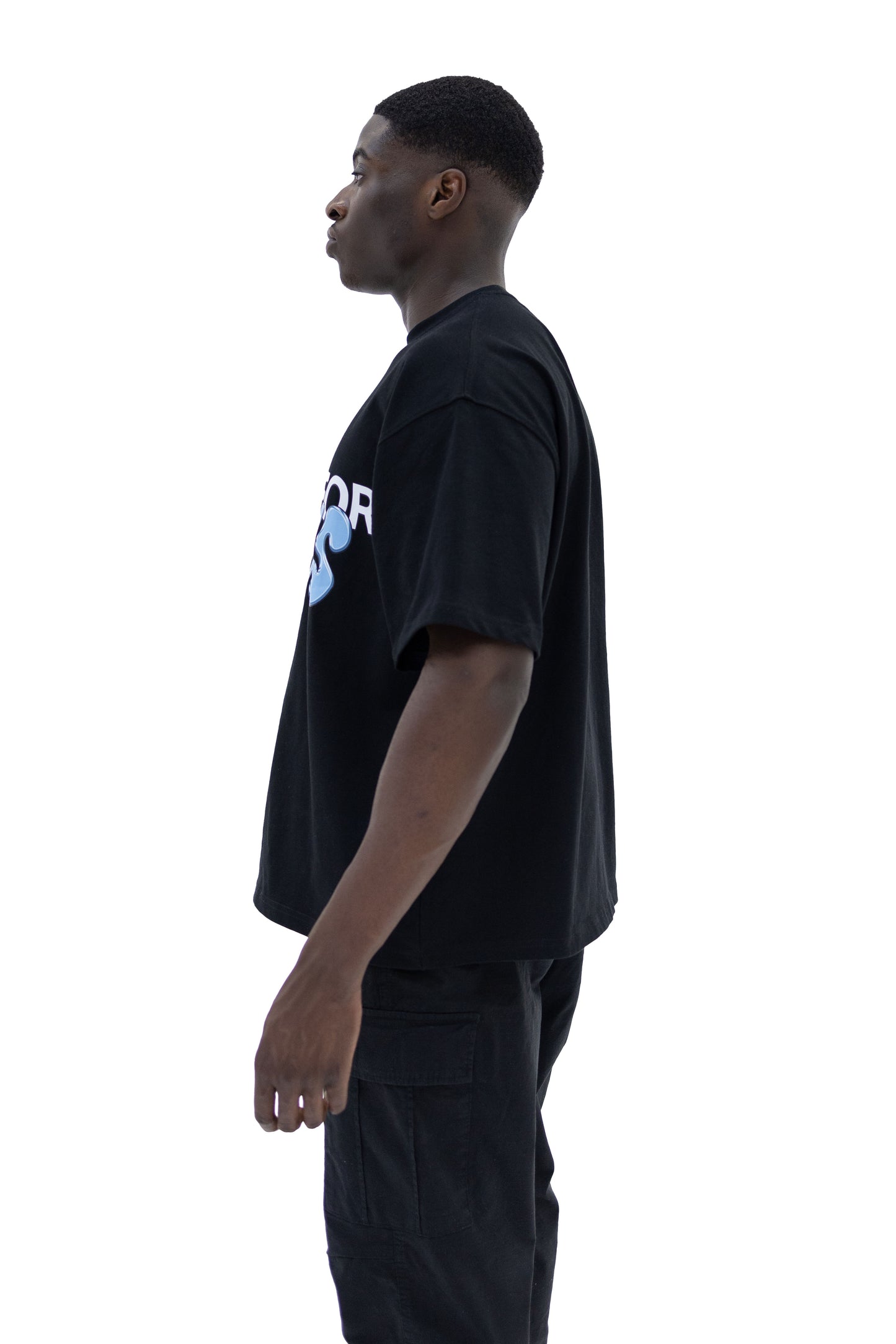 WAITING FOR RESPONS T-SHIRT BLACK