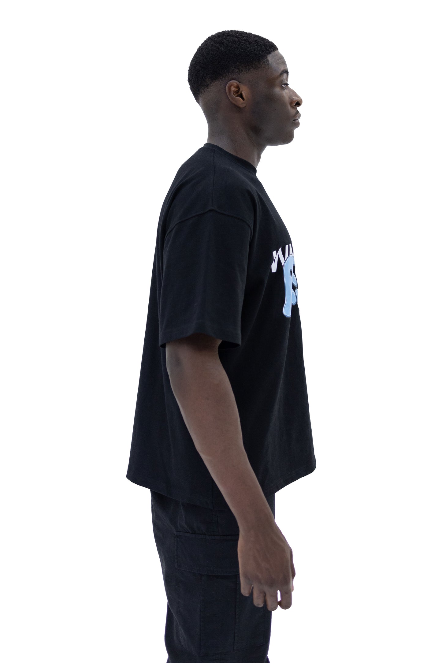 WAITING FOR RESPONS T-SHIRT BLACK